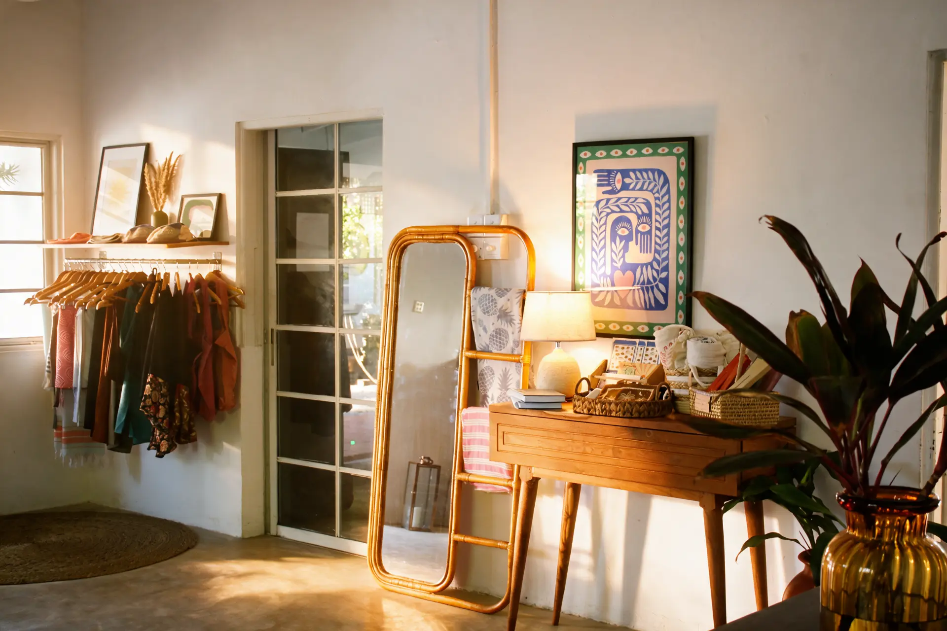 The Sisters shop showroom tucked inside the café